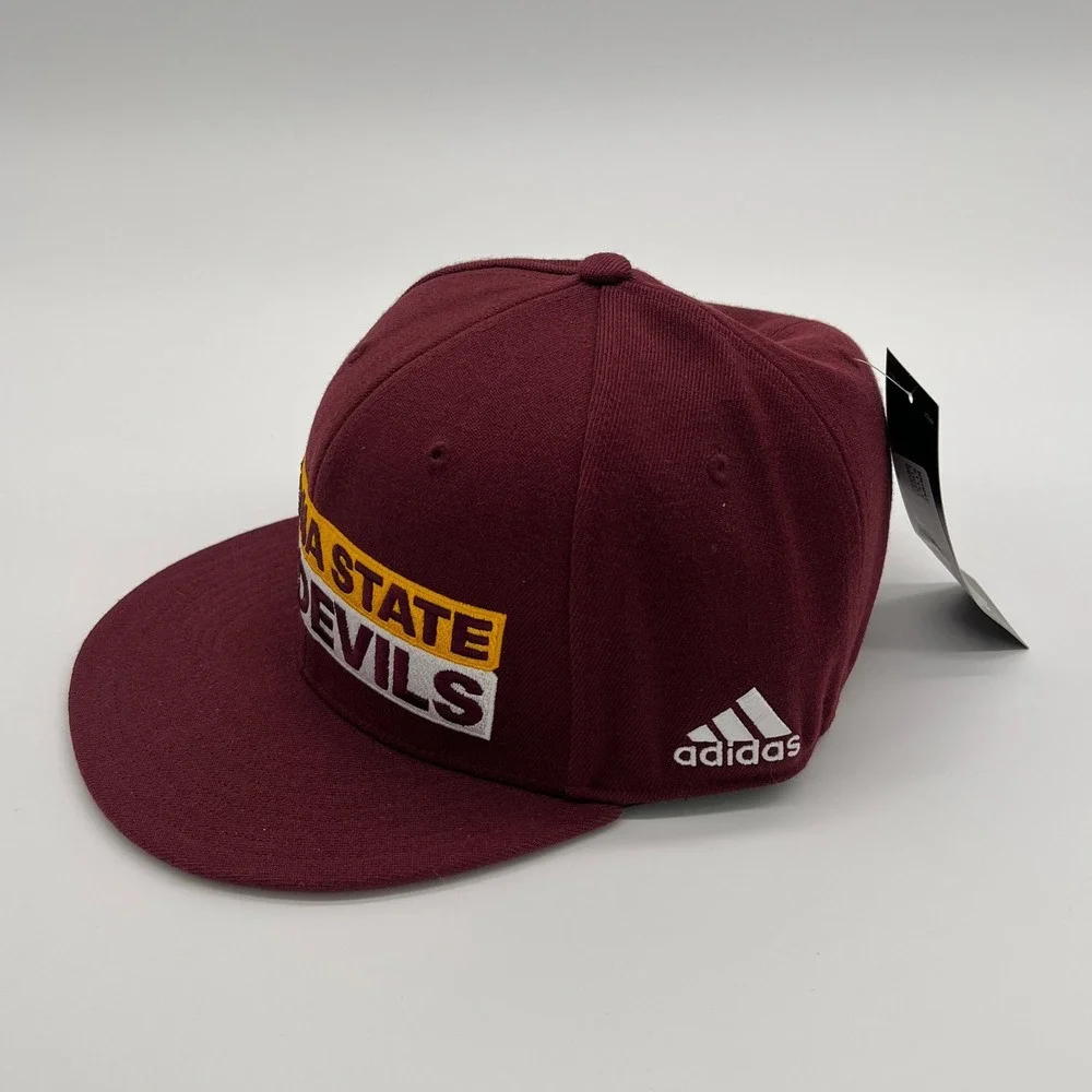 Adidas Arizona State Sun Devils Maroon‎ Fitted Hat Cap Adult Mens
